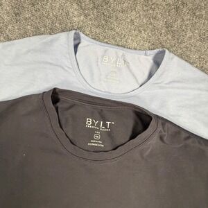 BYLT 2 pack Premium Basics Lux T-Shirt Mens XXL Blue Charcoal Grey Athletic 0719